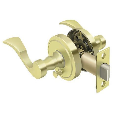 Deltana PRLLR2U3RH PRLLR2-RH Elite Lacovia Right Handed Privacy Door Lever Bright Brass
