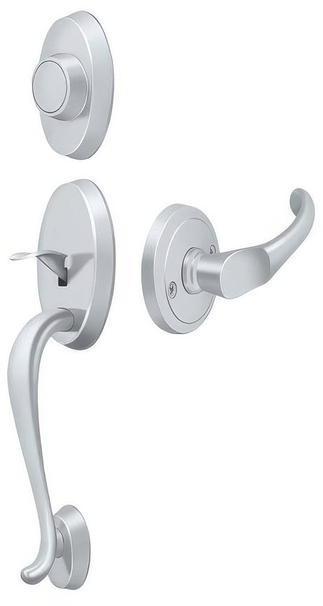 Deltana PRRHDCHU26 PRRHDCHU Riversdale Dummy Handleset with Chapelton Door Lever Bright Chrome