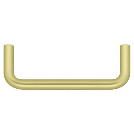 Deltana PW350U3 PW350 3-1/2" Wire Pull Polished Brass