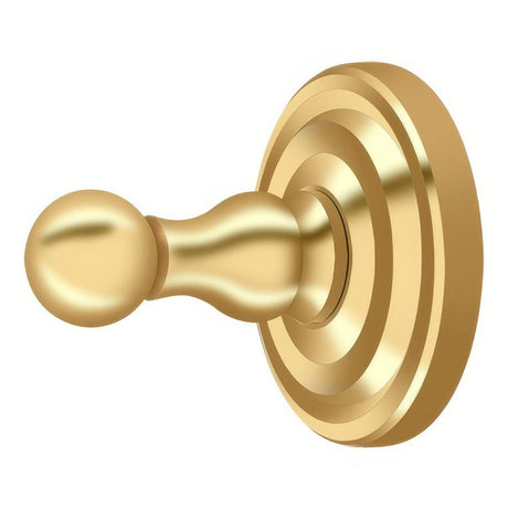 Deltana R2009-CR003 R-Series 3-1/2" Single Robe Hook Lifetime Polished Brass