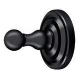 Deltana R2009-U19 R-Series 3-1/2" Single Robe Hook Paint Black