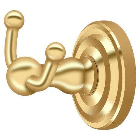Deltana R2010-CR003 R-Series 2-5/8" Double Robe Hook Lifetime Polished Brass