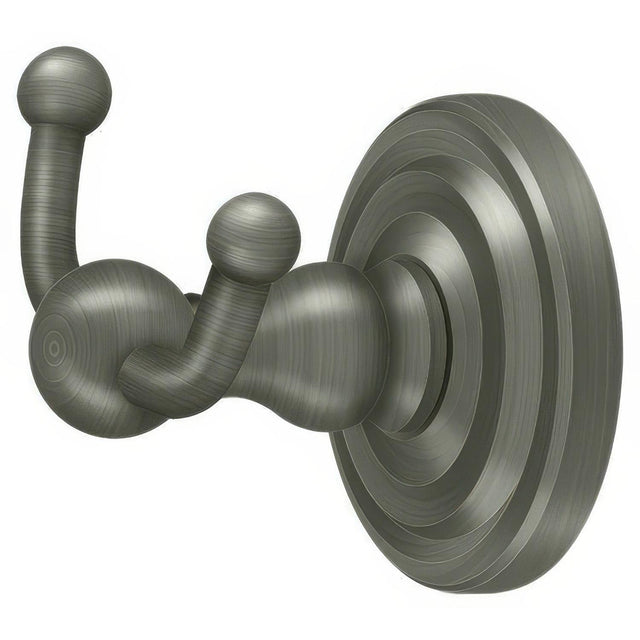 Deltana R2010-U15A R-Series 2-5/8" Double Robe Hook Antique Nickel