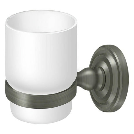 Deltana R2013-U15A R-Series 3-3/4" Tumbler / Toothbrush Holder with Mount Antique Nickel