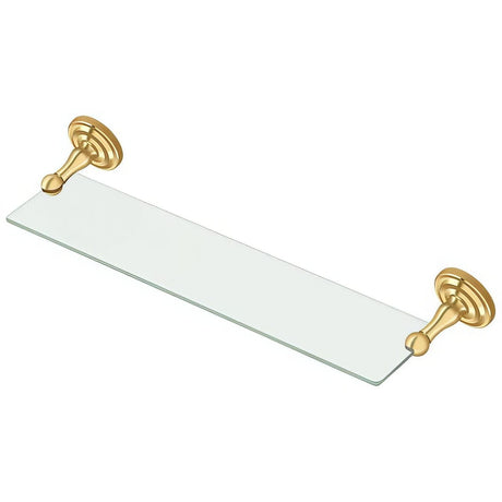 Deltana R2015-CR003 R-Series 18" Towel Shelf with Mounts Lifetime Polished Brass