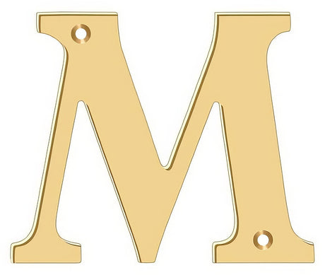 Deltana RL4M-CR003 lifetime polished brass address number
