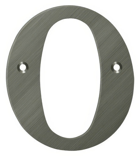 Deltana RL4O-15A 4" House Letter - O Antique Nickel
