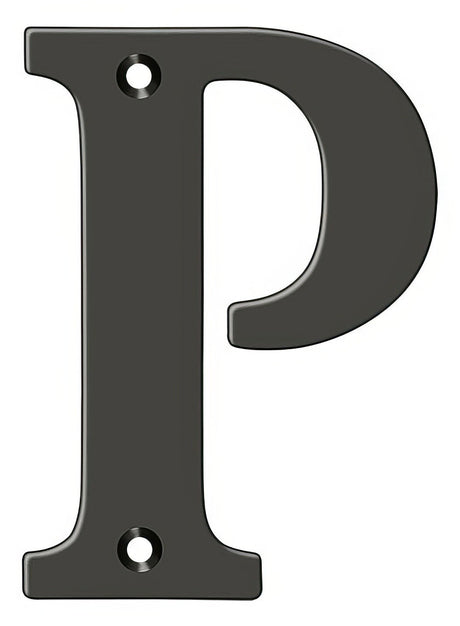 Deltana RL4P-10B 4" House Letter - P Oil Rubbed Bronze