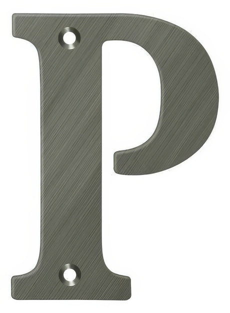 Deltana RL4P-15A 4" House Letter - P Antique Nickel