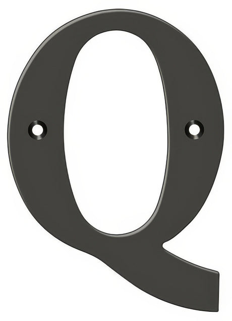 Deltana RL4Q-10B 4" House Letter - Q Oil Rubbed Bronze