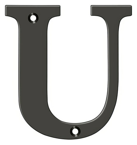 Deltana RL4U-10B 4" House Letter - U Oil Rubbed Bronze