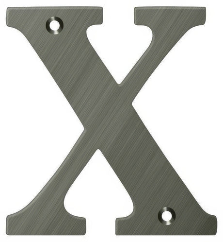 Deltana RL4X-15A 4" House Letter - X Antique Nickel