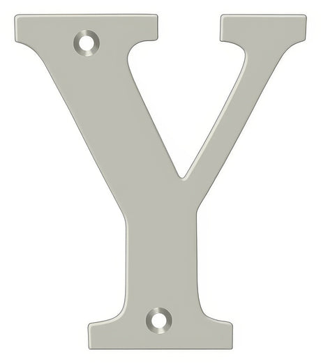 Deltana RL4Y-15 4" House Letter - Y Satin Nickel