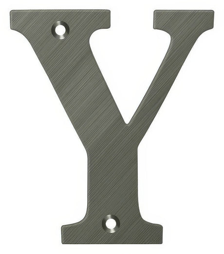 Deltana RL4Y-15A 4" House Letter - Y Antique Nickel