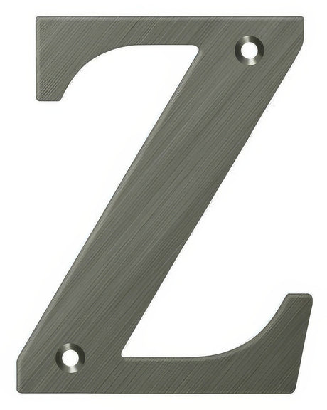 Deltana RL4Z-15A 4" House Letter - Z Antique Nickel