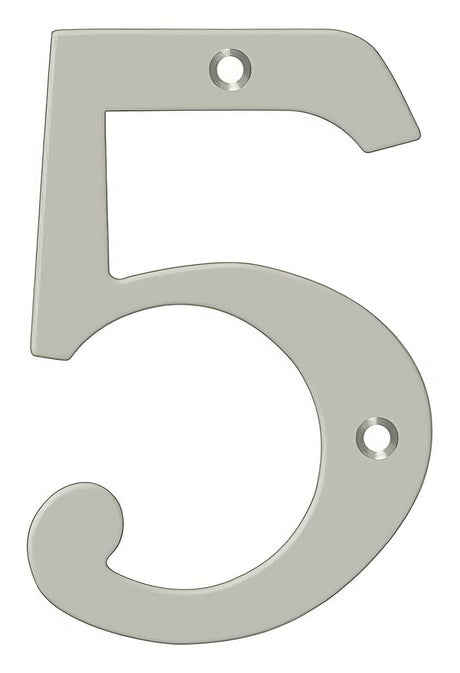 Deltana RN4-5U15 satin nickel address number