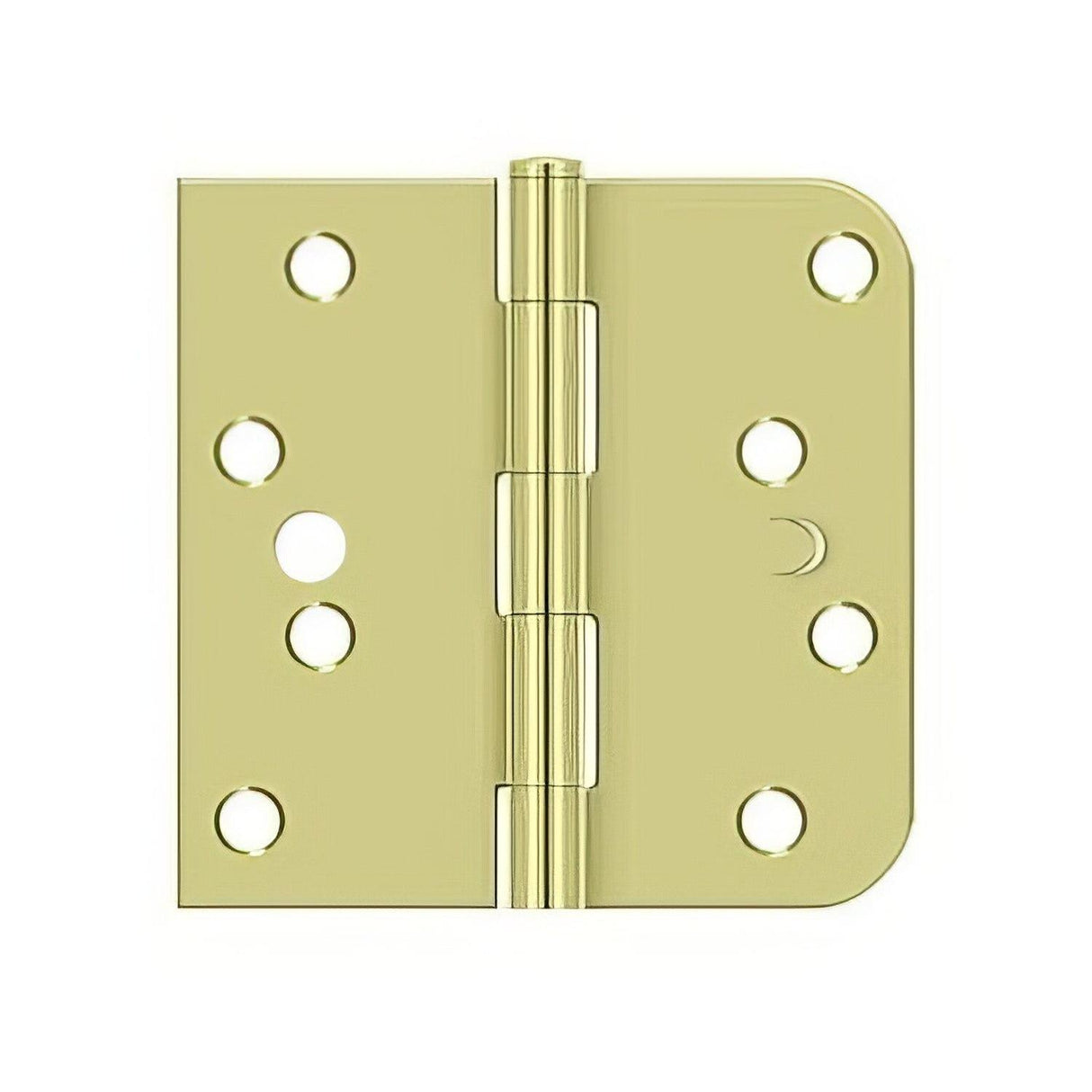 Deltana S44058TT2D-R/H S44058TT-RH 4" x 4" 5/8" Radius Corner Door Hinge Zinc Chromate