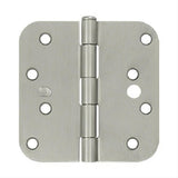 Deltana S44R515-SEC S44R5 4" x 4" x 5/8" Security Radius Steel Door Hinge Brushed Nickel