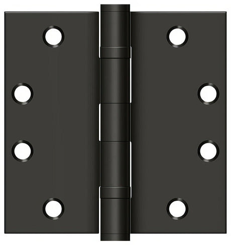 Deltana S45BBU10B S45BB 4-1/2" x 4-1/2" Square Corner Ball Bearing Door Hinge Oil Rubbed Bronze