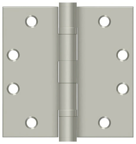 Deltana S45BBU15 S45BB 4-1/2" x 4-1/2" Square Corner Ball Bearing Door Hinge Satin Nickel