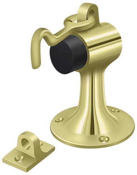 Deltana SAHF358U3 polished brass floor mount door bumper