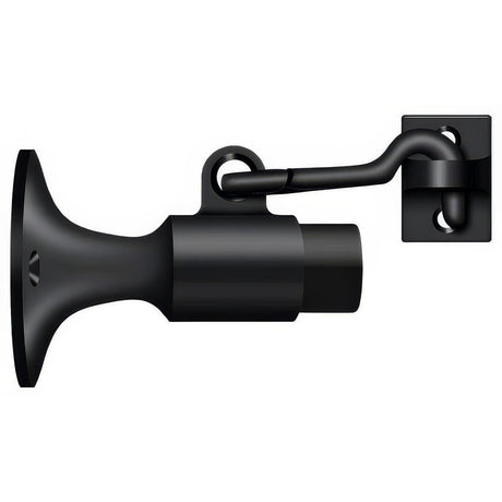 Deltana SAHW325U19 SAHW325 3-5/8" Wall Mount Door Stop with Hook Latch Black