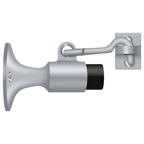 Deltana SAHW325U26D SAHW325 3-5/8" Wall Mount Door Stop with Hook Latch Satin Chrome