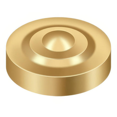 Deltana SCD100CR003 SCD100 1" Diameter Round Dimpled Screw Covers Lifetime Polished Brass