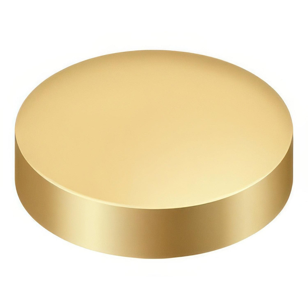 Deltana SCF100CR003 SCF100 1" Diameter Round Screw Covers Lifetime Polished Brass