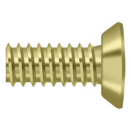 Deltana SCMS1005U3 SCMS1005 #10 x 1/2" Steel Machine Screw Polished Brass