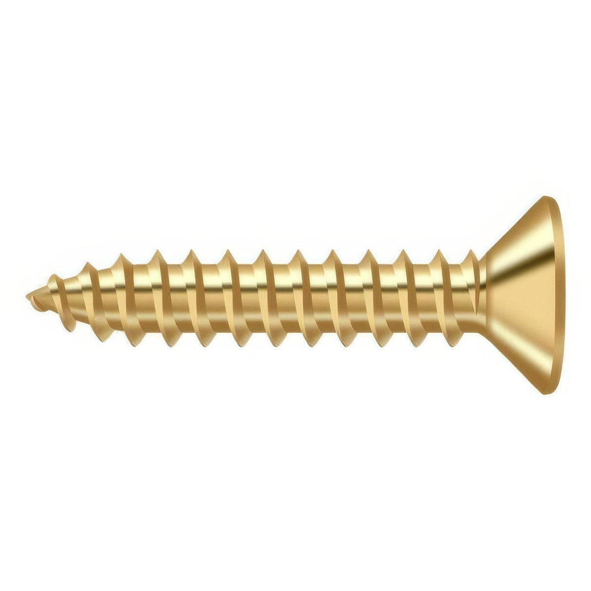 Deltana SCWB1010CR003 SCWB1010 #10 x 1" Wood Screw Lifetime Polished Brass
