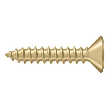 Deltana SCWB1010U4 SCWB1010 #10 x 1" Wood Screw Brushed Brass