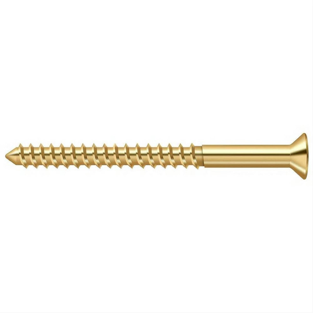 Deltana SCWB1025CR003 SCWB1025 #10 x 2-1/2" Wood Screw Lifetime Polished Brass