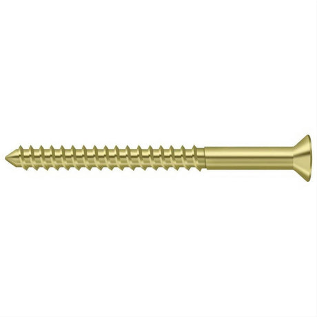 Deltana SCWB1025U3 SCWB1025 #10 x 2-1/2" Wood Screw Polished Brass