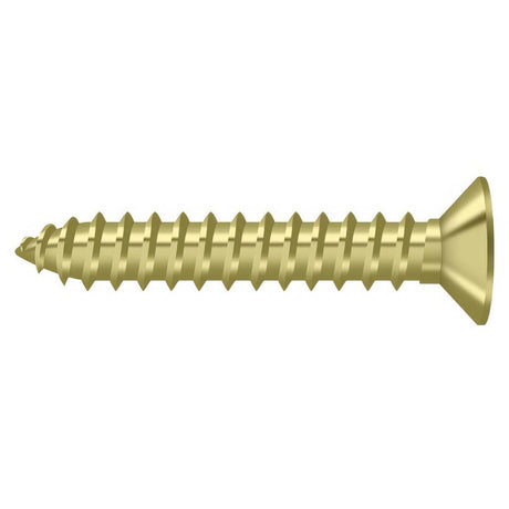 Deltana SCWB12125U3 SCWB12125 #12 x 1-1/4" Wood Screw Polished Brass