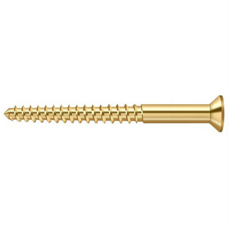 Deltana SCWB1225CR003 SCWB1225 #12 x 2-1/2" Wood Screw Lifetime Polished Brass