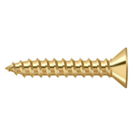 Deltana SCWB775CR003 SCWB775 #7 x 3/4" Wood Screw Lifetime Polished Brass