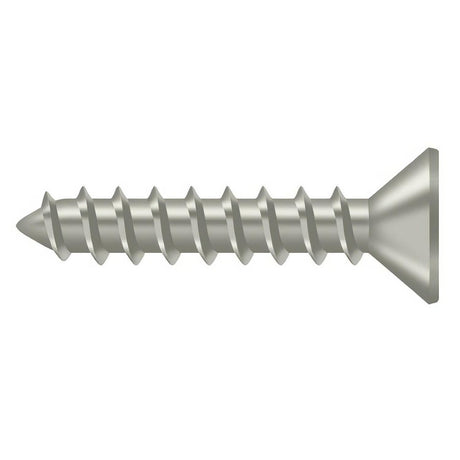Deltana SCWS1010U15 SCWS1010 #10 x 1" Steel Wood Screw Satin Nickel