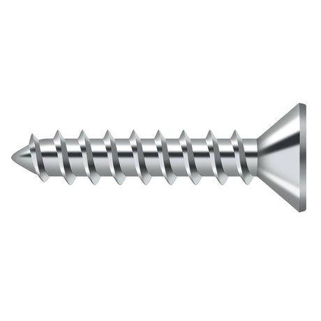 Deltana SCWS1010U26 SCWS1010 #10 x 1" Steel Wood Screw Chrome