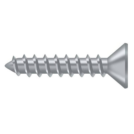 Deltana SCWS1010U26D SCWS1010 #10 x 1" Steel Wood Screw Brushed Chrome