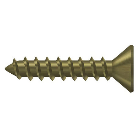 Deltana SCWS1010U5 SCWS1010 #10 x 1" Steel Wood Screw Antique Brass