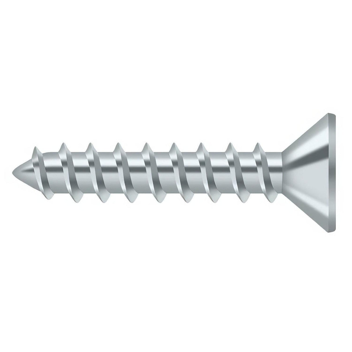 Deltana SCWS1010USP SCWS1010 #10 x 1" Steel Wood Screw Prime Coated White