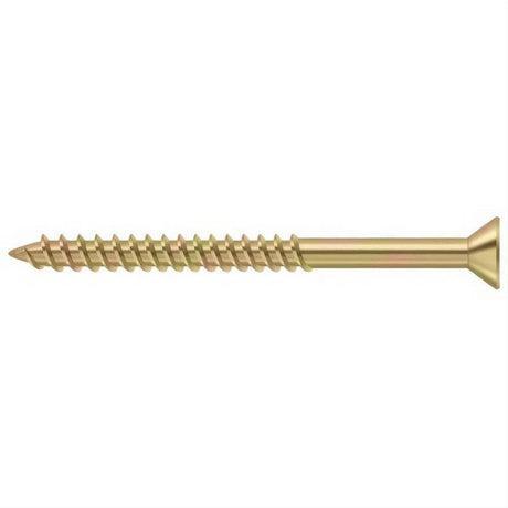 Deltana SCWS1025U2D SCWS1025 #10 x 2-1/2" Steel Wood Screw Zinc Chromate