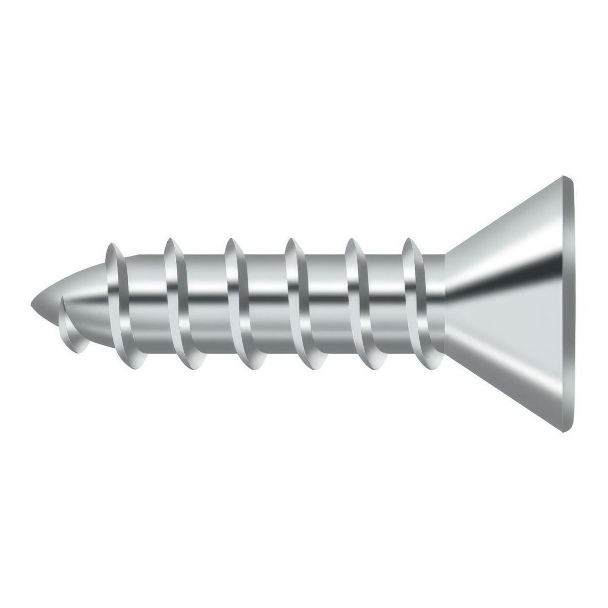 Deltana SCWS1075U26 SCWS1075 #10 x 3/4" Steel Wood Screw Chrome
