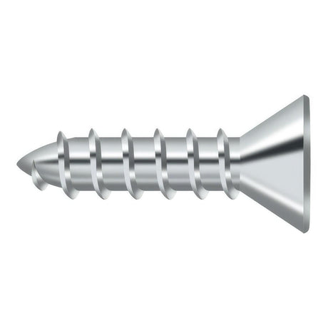Deltana SCWS1075U26 SCWS1075 #10 x 3/4" Steel Wood Screw Chrome