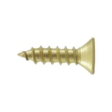 Deltana SCWS1075U3/4 SCWS1075 #10 x 3/4" Steel Wood Screw Polished Brass / Brushed Brass
