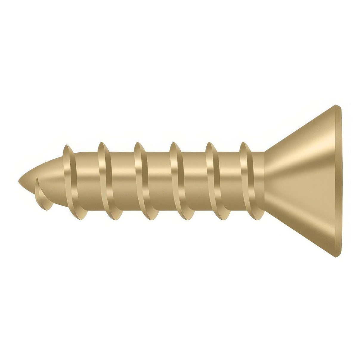 Deltana SCWS1075U4 SCWS1075 #10 x 3/4" Steel Wood Screw Brushed Brass