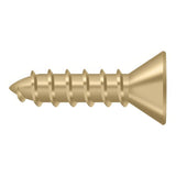 Deltana SCWS1075U4 SCWS1075 #10 x 3/4" Steel Wood Screw Brushed Brass