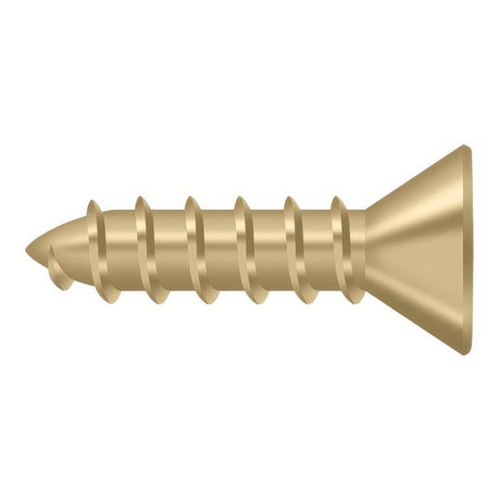Deltana SCWS1075U4 SCWS1075 #10 x 3/4" Steel Wood Screw Brushed Brass