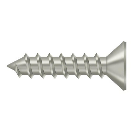 Deltana SCWS1210U15 SCWS1210 #12 x 1" Steel Wood Screw Satin Nickel